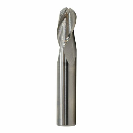 GS TOOLING 5/64" Diameter x 1/8" Shank 3-Flute Regular Length Ball Nose Blue Series Carbide End Mills 101111